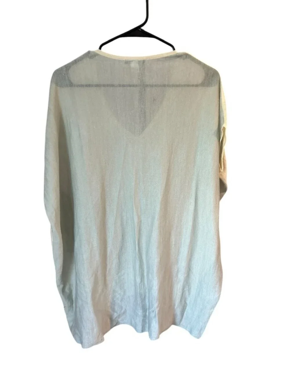 Kerisma Women's Super Light Cream & Light Blue Top